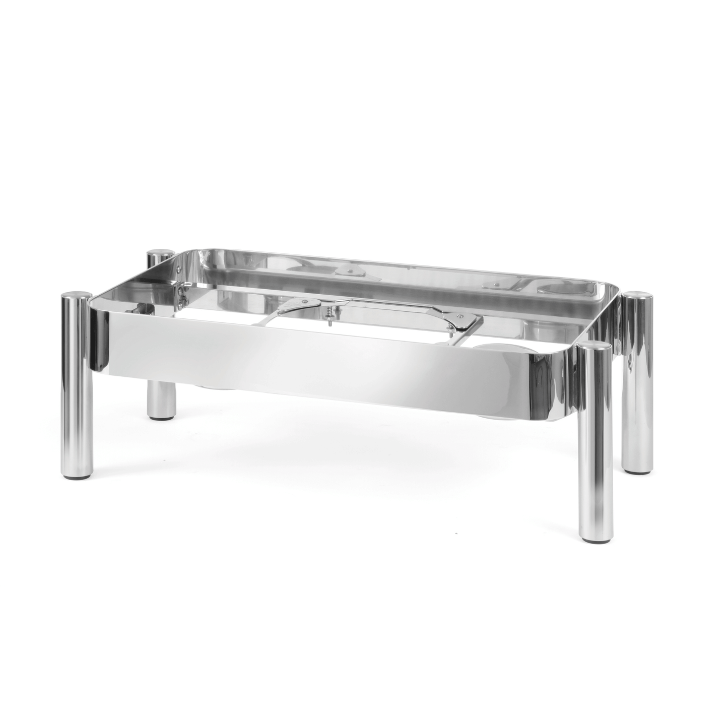 Fine Dine Madeira De Luxe frame for GN 1/1 induction chafing dish with glass lid, sturdy metal warmer frame.