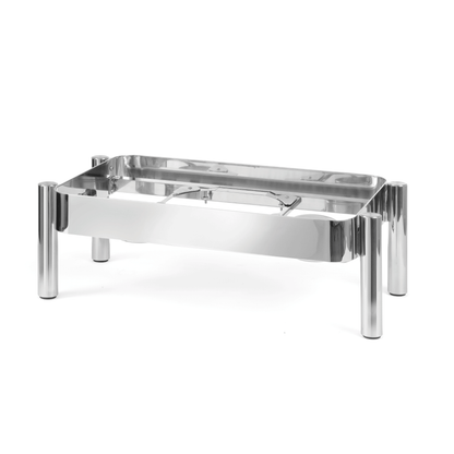 Fine Dine Madeira De Luxe frame for GN 1/1 induction chafing dish with glass lid, sturdy metal warmer frame.