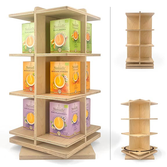 Rotating Countertop Display – Qub - CWDdisplays
