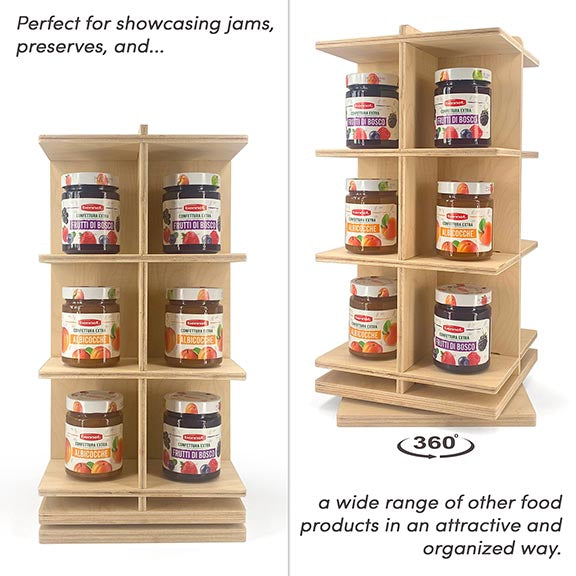 Rotating Countertop Display – Qub - CWDdisplays
