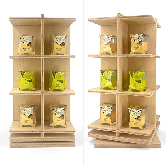 Rotating Countertop Display – Qub - CWDdisplays