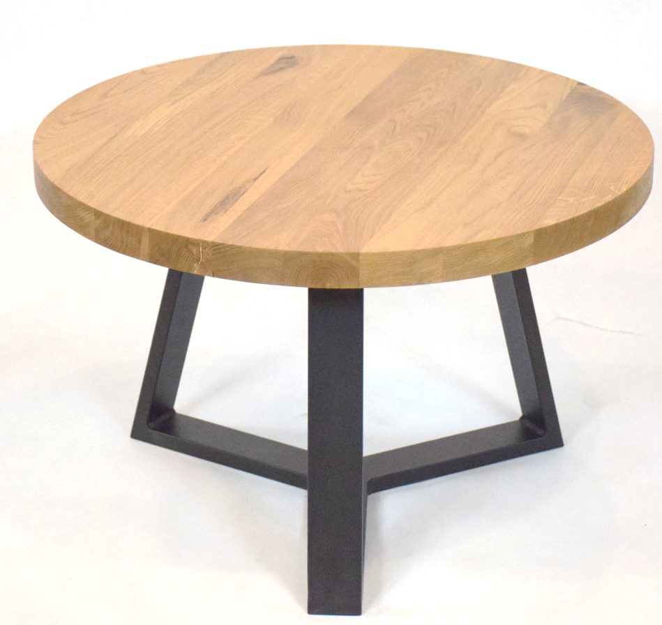 Tara Round Low Display Table – Oval Classic Solid Oak Round Coffee Table, solid oak low display table