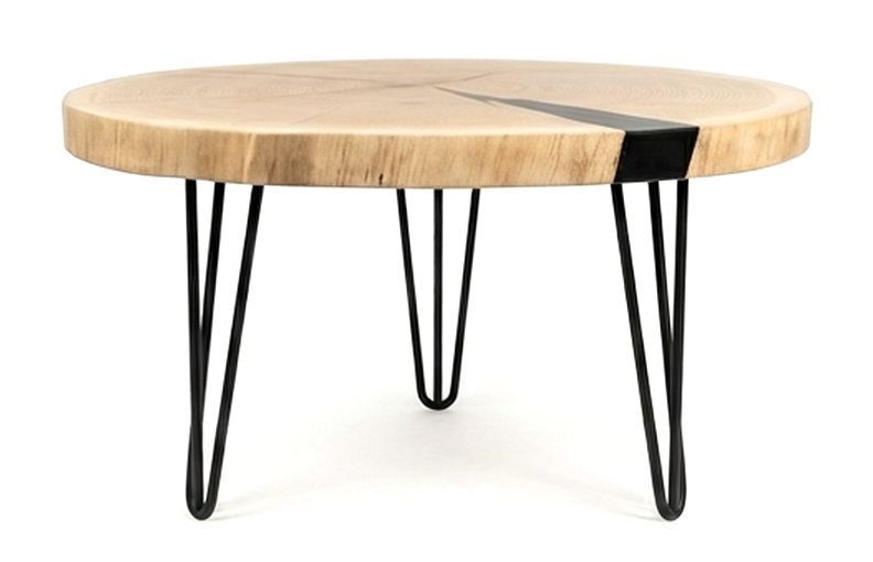 Aran Round Low Display Table – Oval Nature Live Edge Round Oak Coffee Table, solid oak low display table
