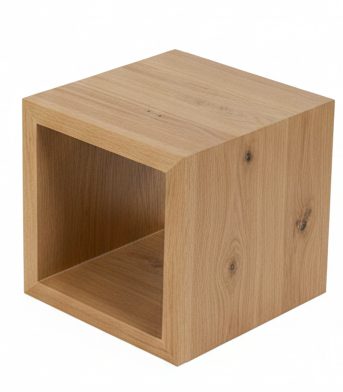 Burren Oak Display Plinth – Cubic Solid Oak Cube, solid oak oak display plinth